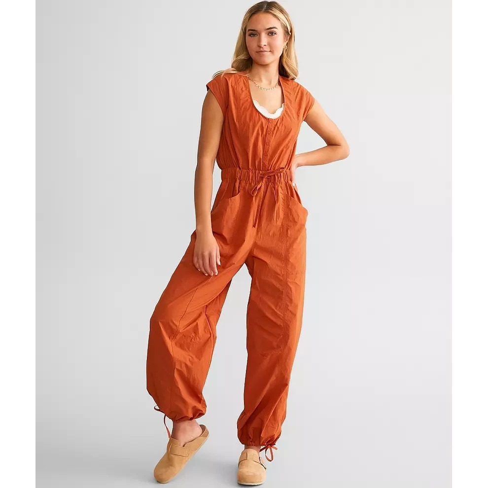 Fp Movement Fly By Night Jumpsuit Red Earth Jumpsuit & Rompers One Piece Small